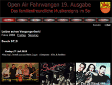 Tablet Screenshot of openair-fahrwangen.ch